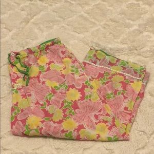 Lilly Pulitzer pajama capri pants size L